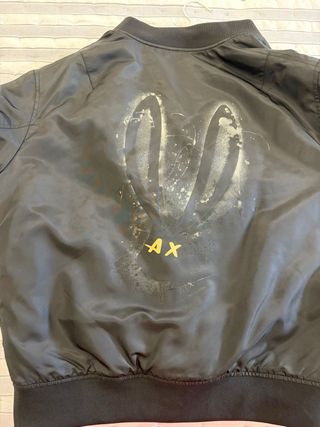 Chaqueta Bomber Armani Exchange Negra/Roja