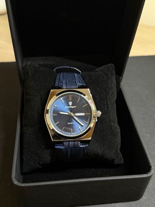Reloj Poedagar Azul y Plateado