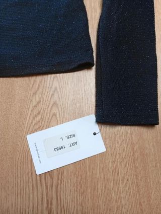 Top fiesta negro con brillo • Glow Rias • Talla L