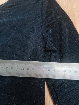 Top fiesta negro con brillo • Glow Rias • Talla L