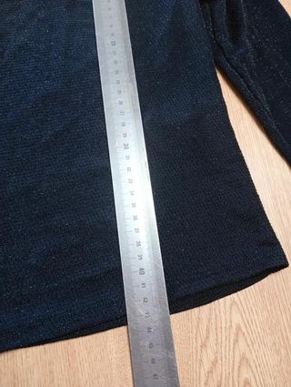 Top fiesta negro con brillo • Glow Rias • Talla L