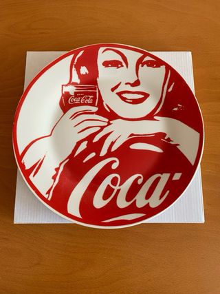 3 Platos Coca-Cola Vintage