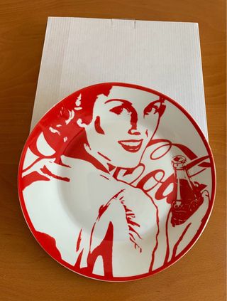 3 Platos Coca-Cola Vintage