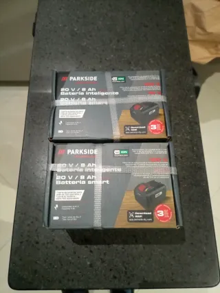 Parkside 20V / 8Ah Batteria Intelligente x2
