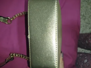 Bolso dorado serpiente metalizado