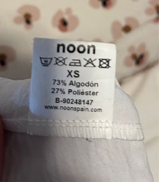 Camisa Noon Blanca Talla XS