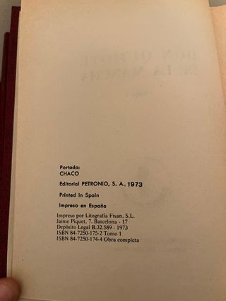 Don Quijote Petronio 1973 tomos I-II roja