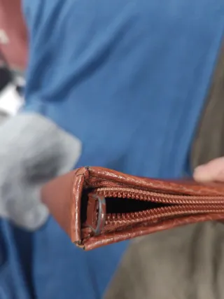 Portafolios de cuero con anillas