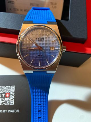 Reloj Tissot Azul y Plateado