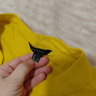 Camisa amarilla manga corta talla XL