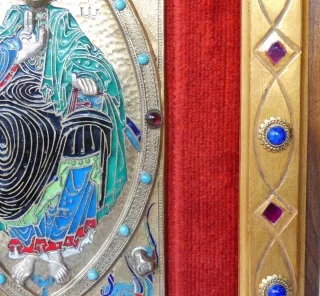 Cuadro Cristo Pantocrator esmalte Modest Morató