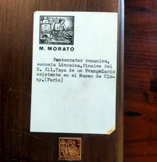 Cuadro Cristo Pantocrator esmalte Modest Morató