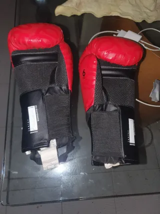 Guantes Boxeo Domyos Junior 6oz Rojos