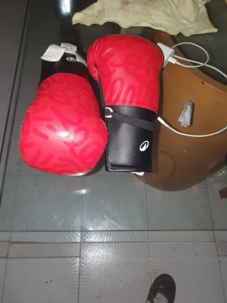 Guantes Boxeo Domyos Junior 6oz Rojos