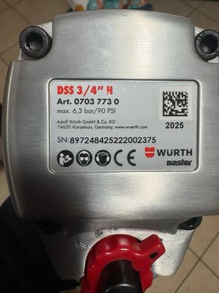 Avvitatore impulsi pneumatico Wurth DSS 3/4 H
