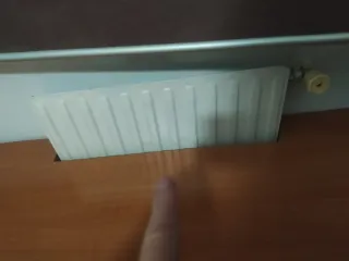 Escritorio esquinero madera, con cajonera