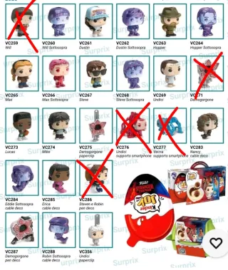 Kinder Joy Stranger Things Funko Pop