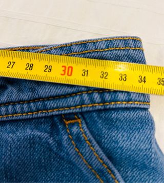 Minifalda Zara Botones Vaquera Azul