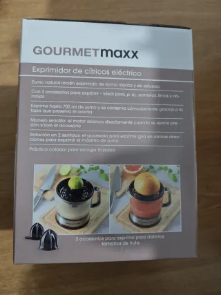 Exprimidor GOURMETmaxx cítricos eléctrico