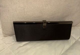 Bolso Cartera Fiesta Negro Satinado