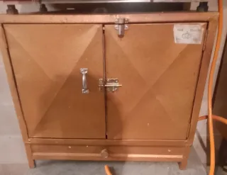 Horno de cobre con puerta doble
