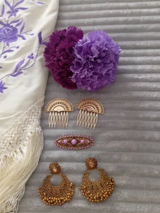 Traje de flamenca solo puesto una vez