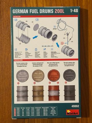 Miniart 1/48 German Fuel Drums 200L New!!