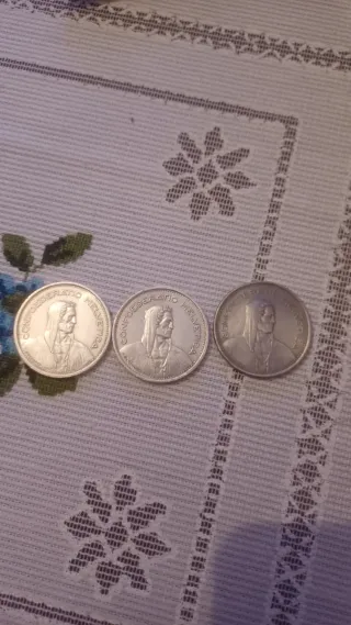 3 Monedas Franco Suizo 5FR (Plata y Normal)