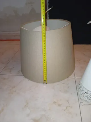 2 Lámparas  Ikea beige y blanca