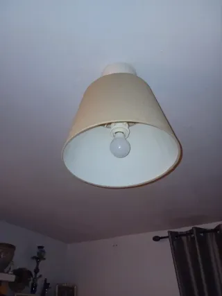2 Lámparas  Ikea beige y blanca