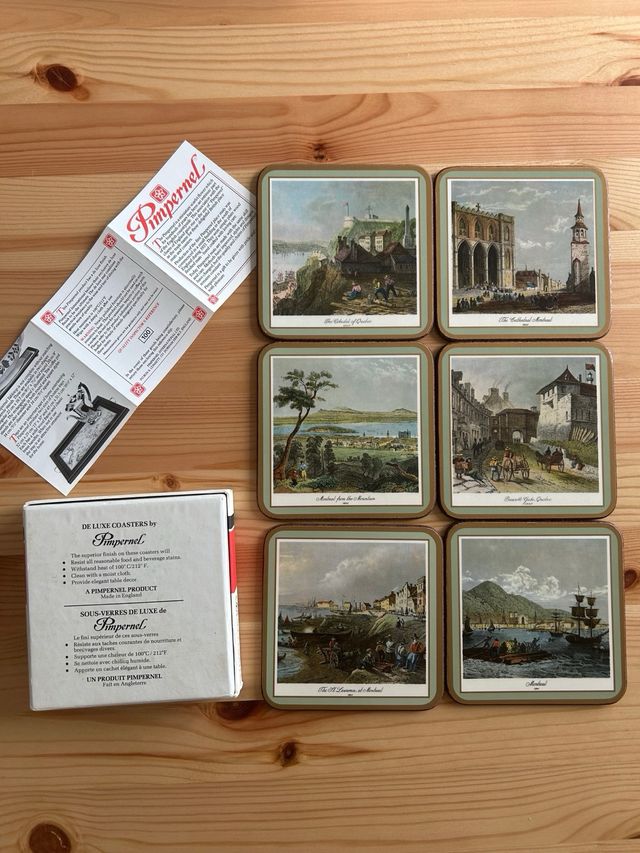 Posavasos Pimpernel con imágenes de Canadá.