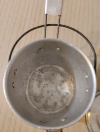 Portapranzo alluminio vintage anni '40.