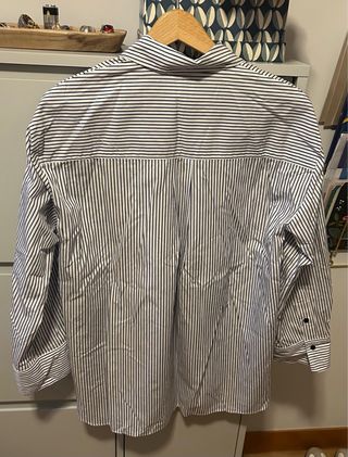 Camisa Zara Rayas Azul y Blanco