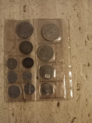 Colección de monedas de franco