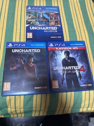 Lote 3 Juegos Uncharted PS4