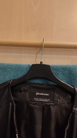 Giacca nera donna Stradivarius taglia M