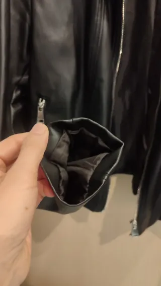 Giacca nera donna Stradivarius taglia M