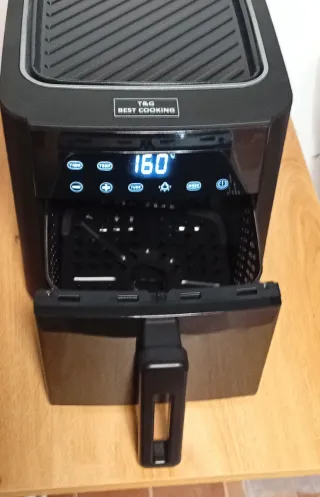 Freidora de aire 4L 1500W + Plancha 500W