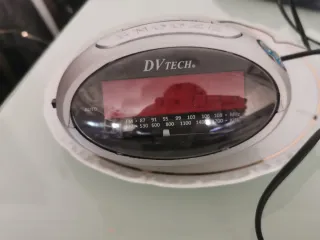 Radio Despertador Digital DVTCH Plata