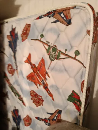 Armario de madera con 2 puertas y espejo