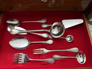 Set di posate Christofle Marly Argento 110 Pezzi