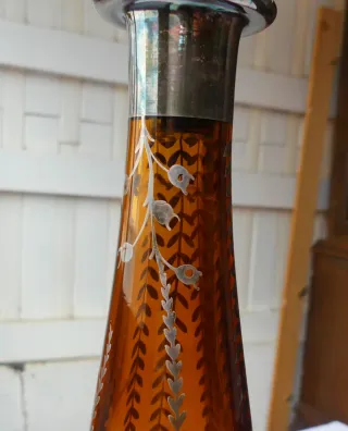 Licorera Art Decó Ámbar