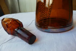 Licorera Art Decó Ámbar