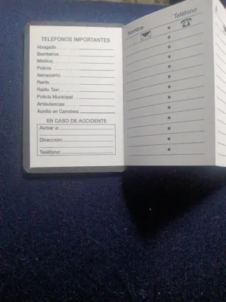 Agenda Telefonica Plegable Metalica