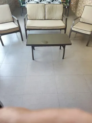 Muebles Terraza/Jardín: Sofá, 2 Sillones y Mesa