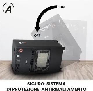 ARDES - AR382 BOXER Estufa de Gas  de Infrarrojos 3 Potencias