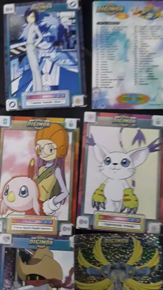 6 Cartas Digimon Antiguas Coleccionables