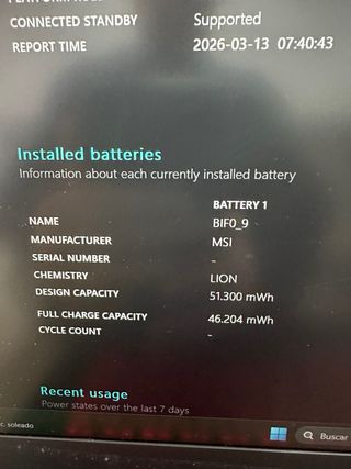 Portátil MSI GF63 i7-12650H RTX 4050 16GB