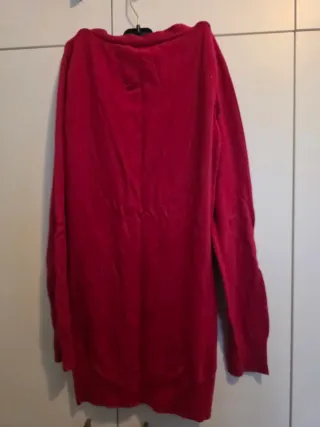 Chaqueta roja de punto