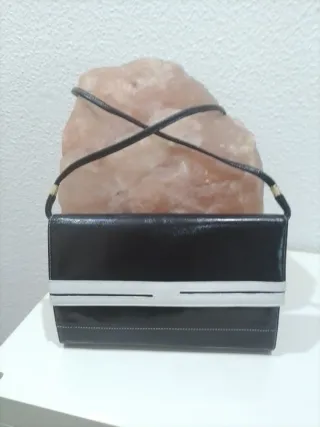 Bolso Cartera Vintage Negro y Blanco